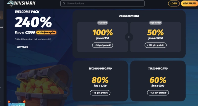 Winshark Bonuses