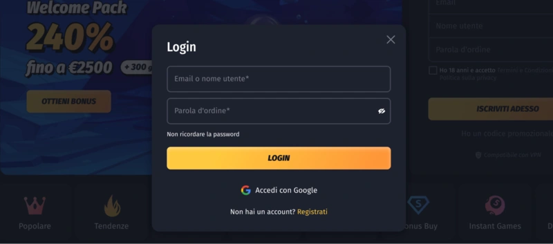 Winshark Login